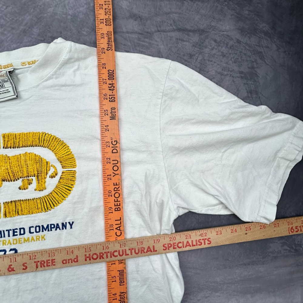 Vintage Ecko Unltd Rhino Graphic T-Shirt White Y2K Streetwear Mens Medium - Picture 5 of 6